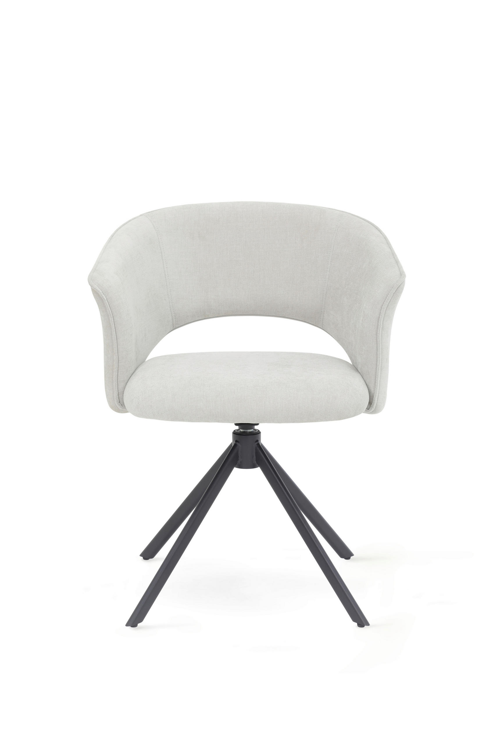 ARMLEHNSTUHL  in Stahl Chenille  - Beige/Schwarz, Basics, Textil/Metall (61,5/78,5/59cm) - Tom Tailor