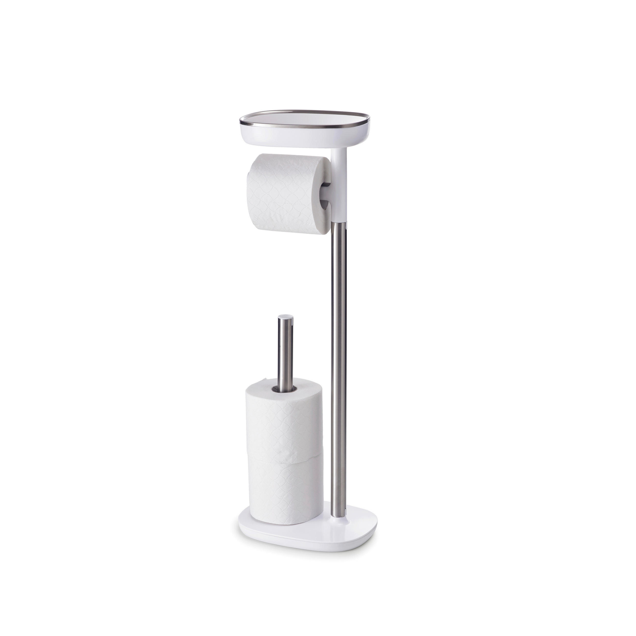 DRŽAČ TOALETNOG PAPIRA  srebrne boje  metal, plastika  EASY STORE  - srebrne boje, Konvencionalno, metal/plastika (16,5/68/22,5cm) - Joseph Joseph