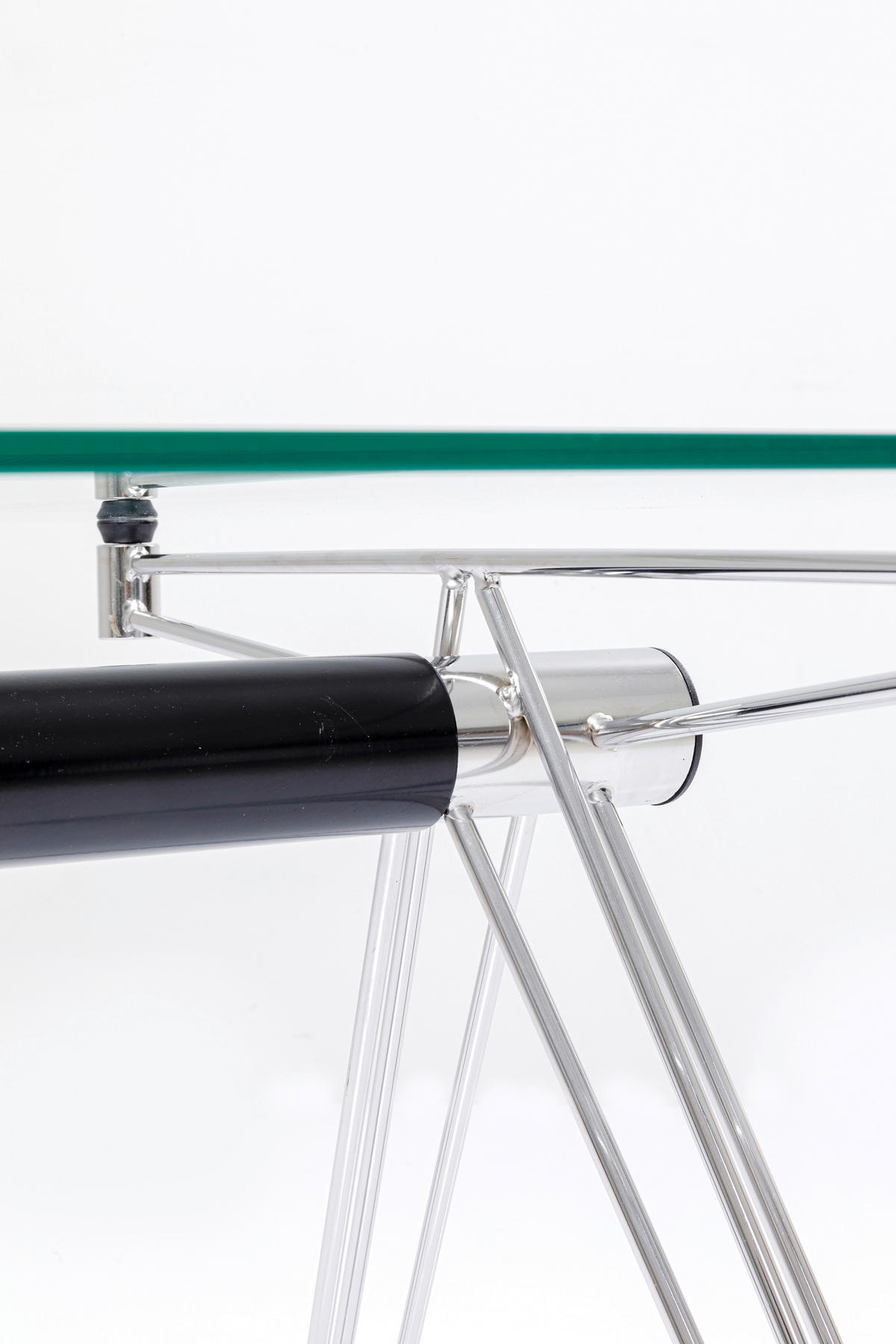 SCHREIBTISCH 160/80/71 cm  in Klar, Chromfarben  - Klar/Chromfarben, MODERN, Glas/Metall (160/80/71cm) - Kare-Design