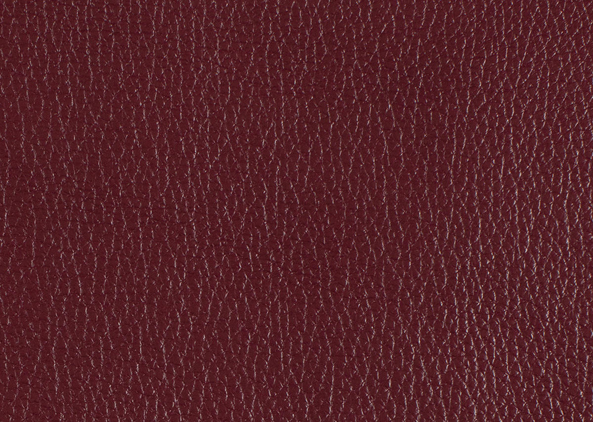 ECKSOFA in Echtleder Weinrot  - Weinrot/Schwarz, Design, Leder/Metall (328/193cm) - Dieter Knoll