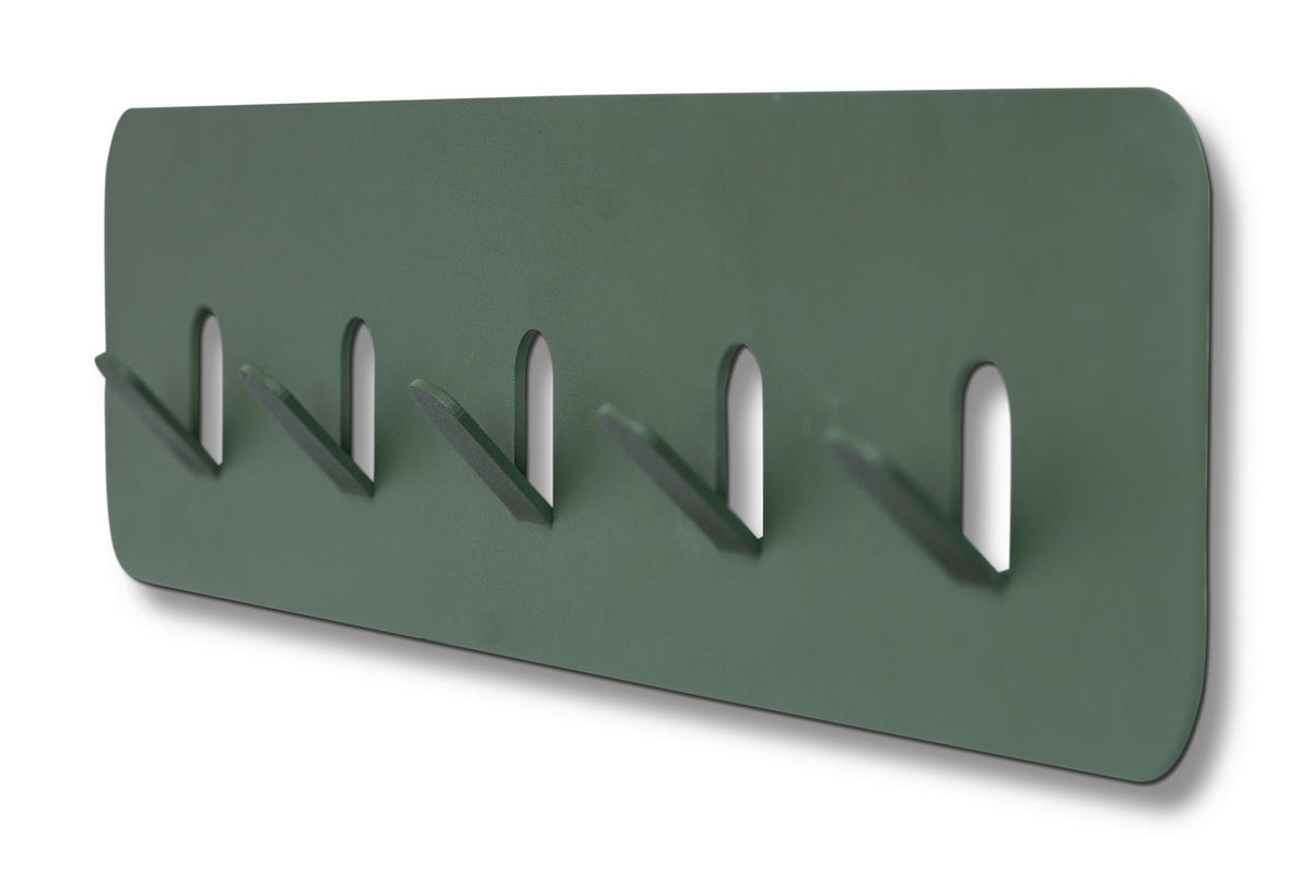 HAKENLEISTE  in Grün  - Grün, Design, Metall (50/10/3cm) - Xora