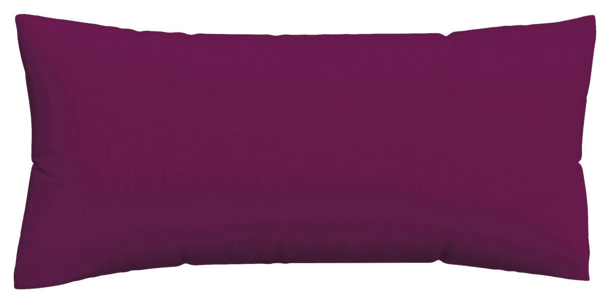 KOPFKISSENBEZUG WOVEN SATIN 40/80 cm  - Violett, Basics, Textil (40/80cm) - Schlafgut