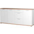 SIDEBOARD 192/88/40 cm - Eichefarben/Silberfarben, Design, Holzwerkstoff/Kunststoff (192/88/40cm) - Carryhome SIDEBOARD 192/88/40 cm - Eichefarben/Silberfarben, Design, Holzwerkstoff/Kunststoff (192/88/40cm) - Carryhome