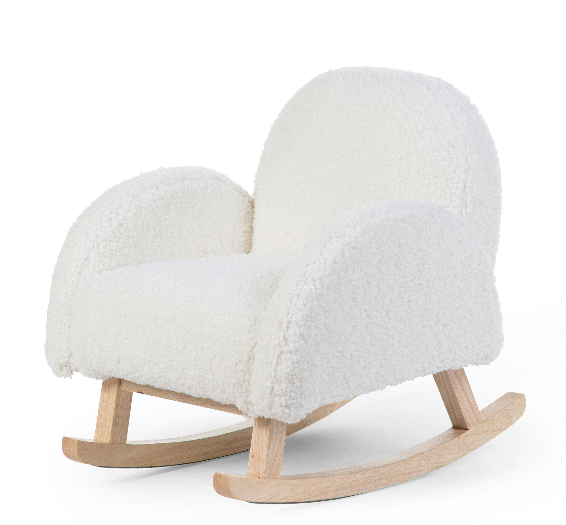 KINDER-SCHAUKELSTUHL  - Buchefarben/Weiß, Basics, Holz/Kunststoff (55/54/47cm) - Childhome