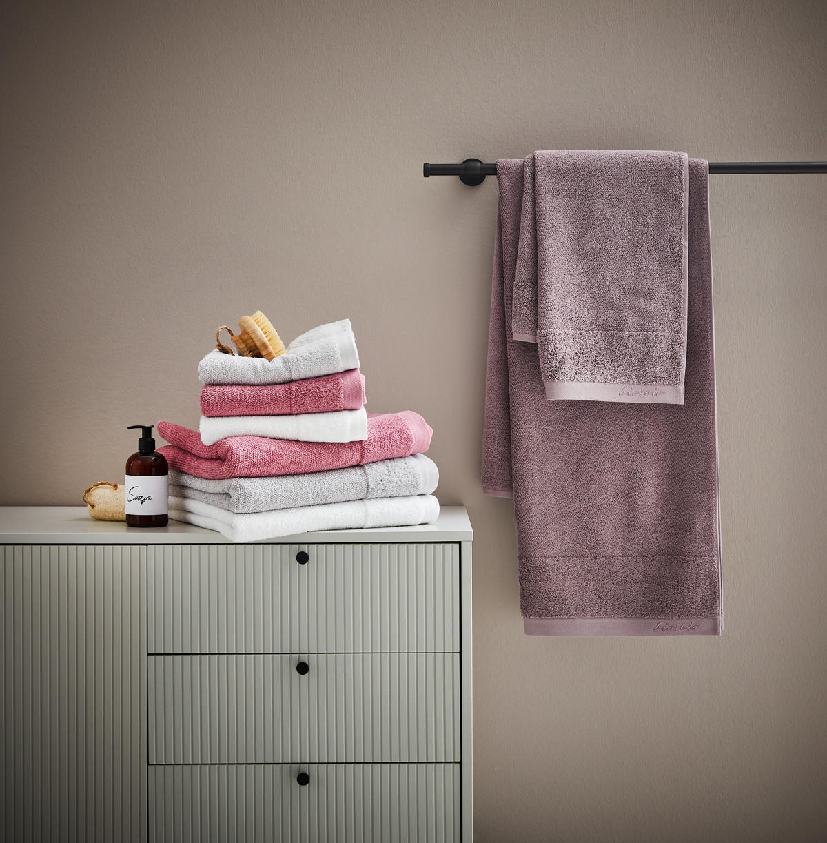 KÉZTÖRLŐ 50/100 cm fehér  - fehér, Natur, textil (50/100cm) - Bio:Vio