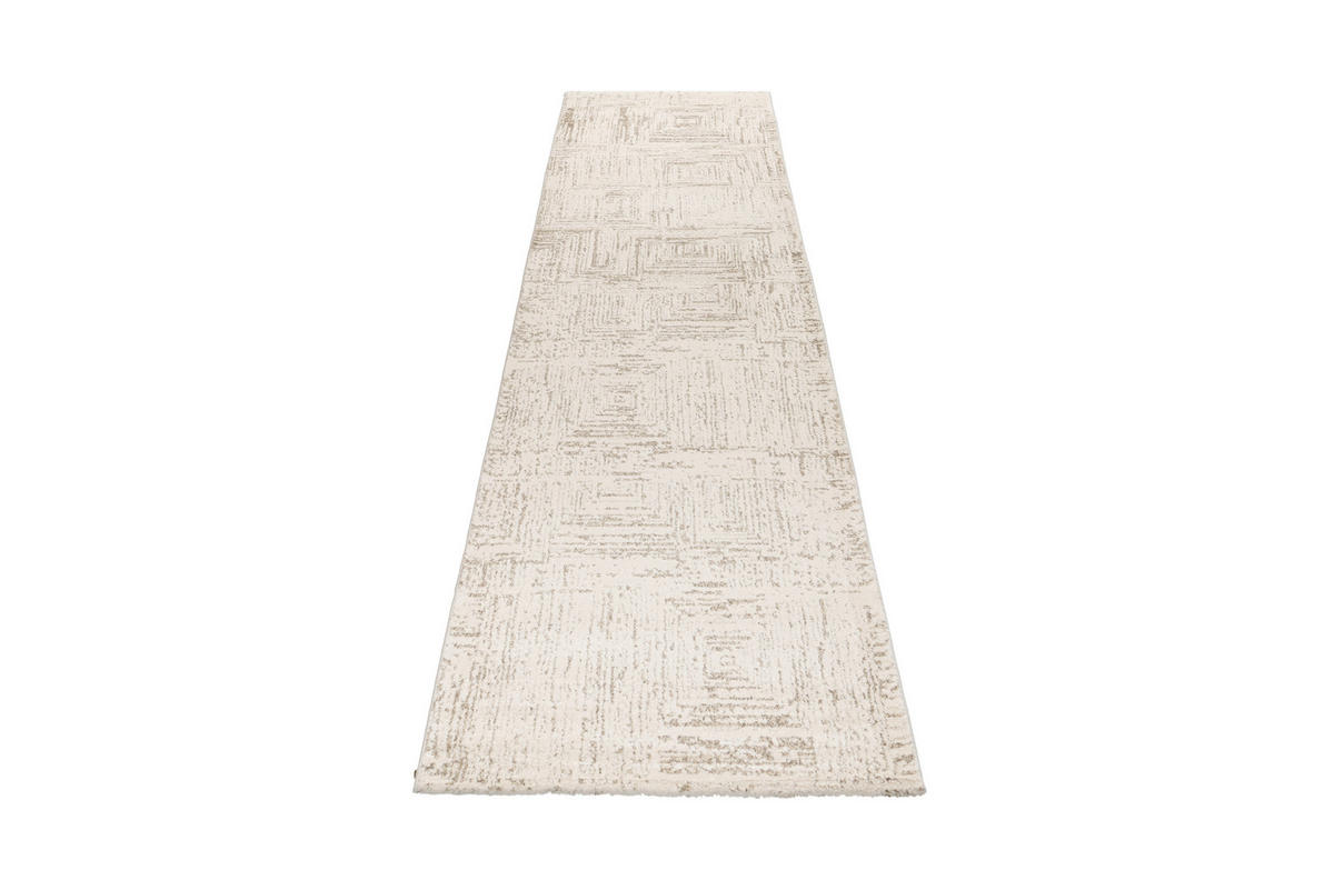 FLACHWEBETEPPICH 80/300 cm My Parma Creme  - Creme, Design, Textil (80/300cm) - Obsession