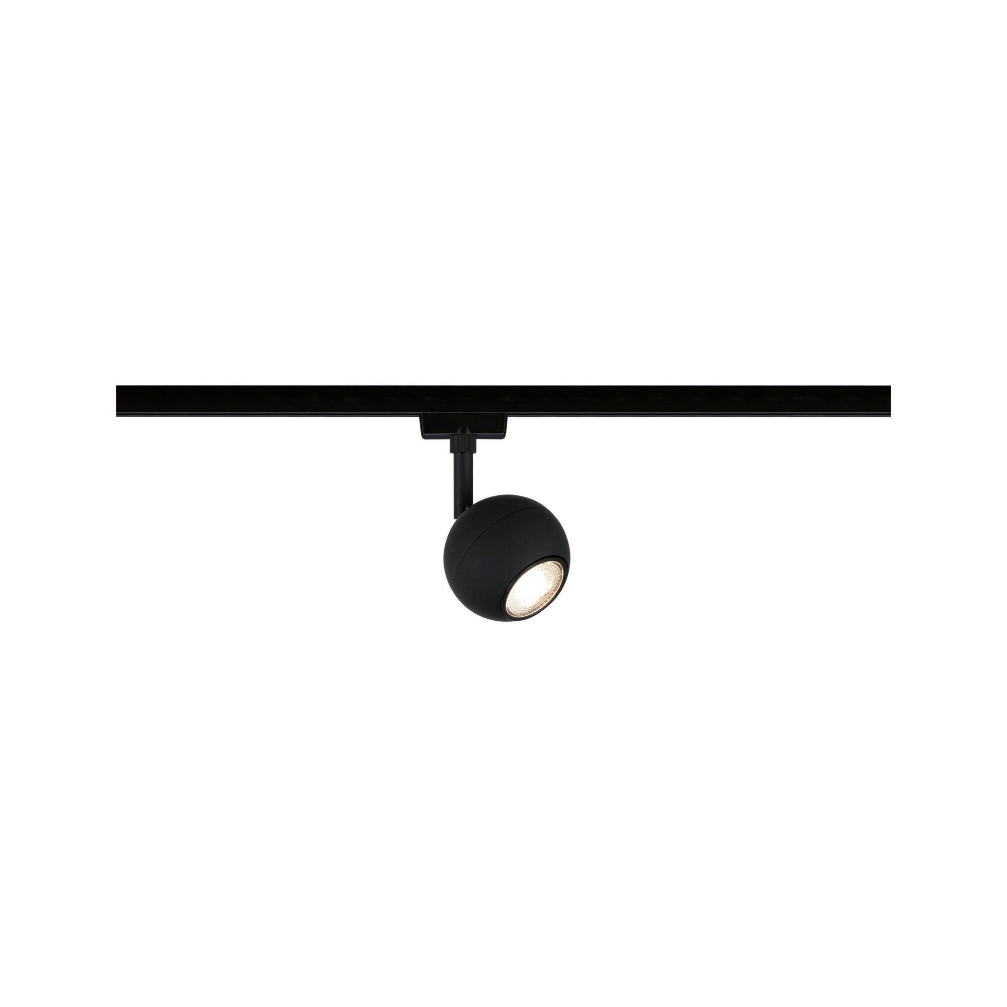 SCHIENENSYSTEM-STRAHLER Tup 8,0/15,9 cm   - Schwarz, Design, Metall (8,0/15,9cm) - Paulmann