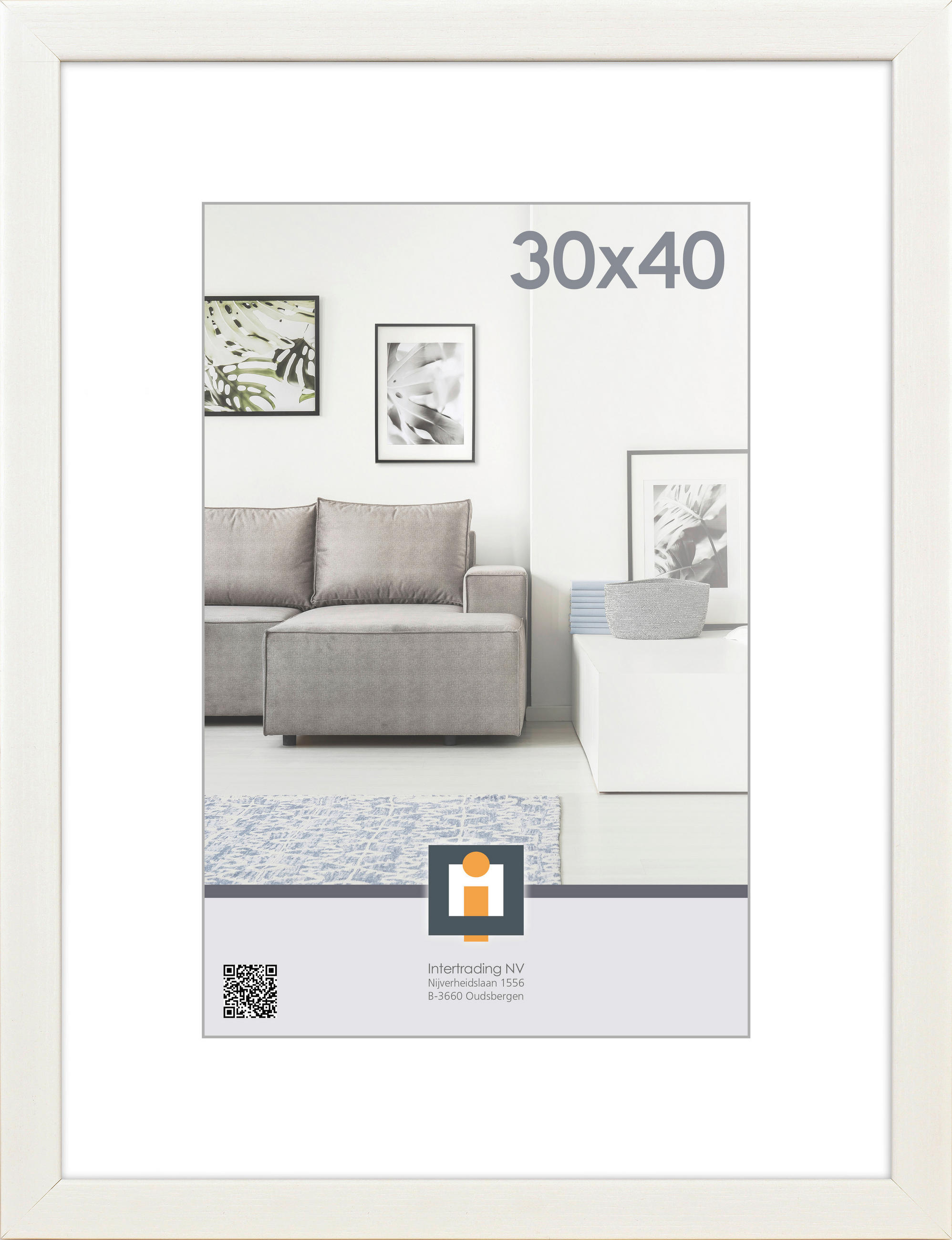 BILDERRAHMEN 33/43/1,5 cm  - Weiß, Basics, Glas/Kunststoff (33/43/1,5cm)