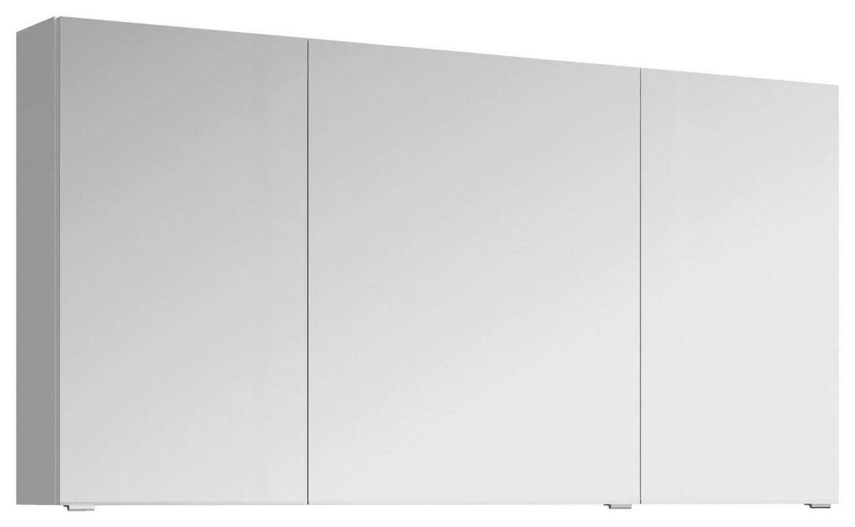 SPIEGELSCHRANK 120/70,3/17 cm  - Chromfarben/Weiß, MODERN, Glas/Holzwerkstoff (120/70,3/17cm) - Sadena
