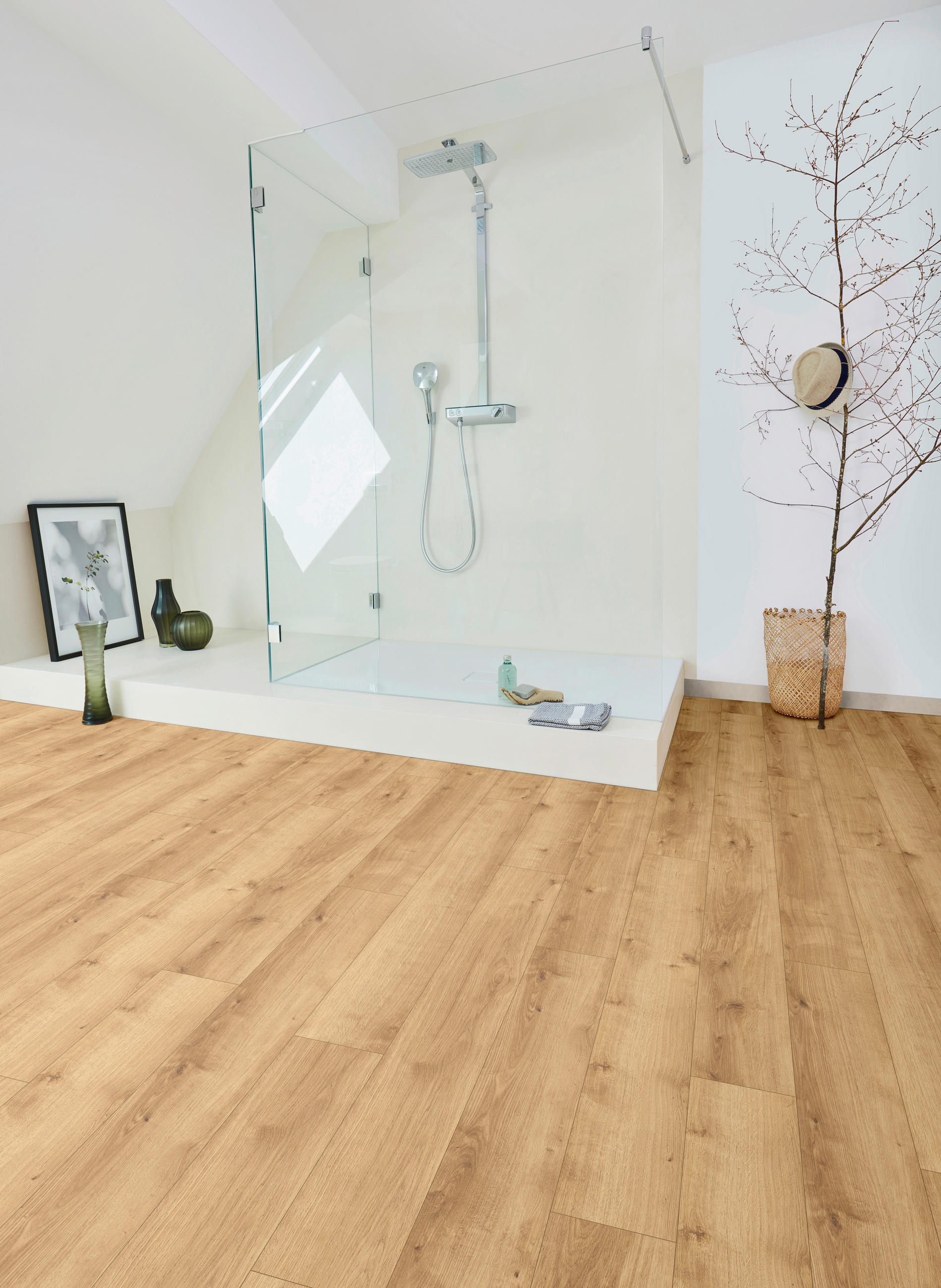 DESIGNBODEN MODULAR ONE 1730766  per  m² - Eichefarben/Braun, Basics, Holz/Kunststoff (128,5/19,4/0,8cm) - Parador