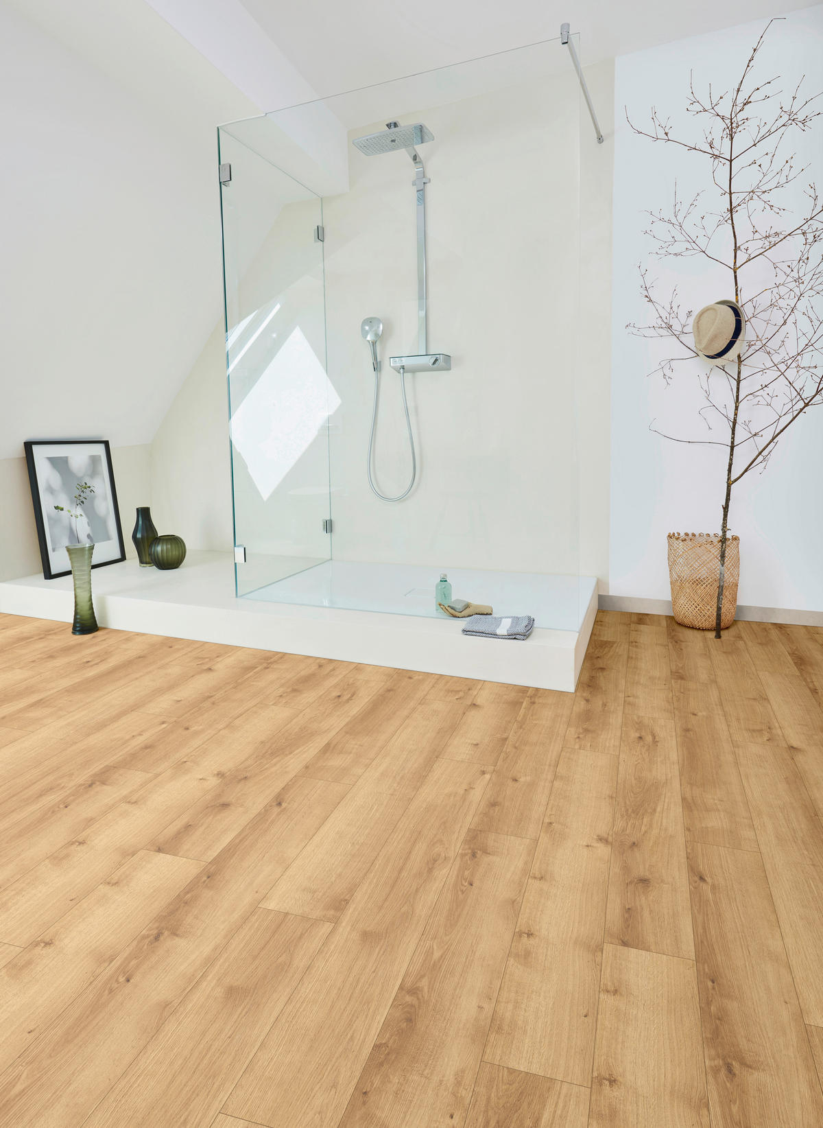 DESIGNBODEN MODULAR ONE 1730766  per  m² - Eichefarben/Braun, Basics, Holz/Kunststoff (128,5/19,4/0,8cm) - Parador
