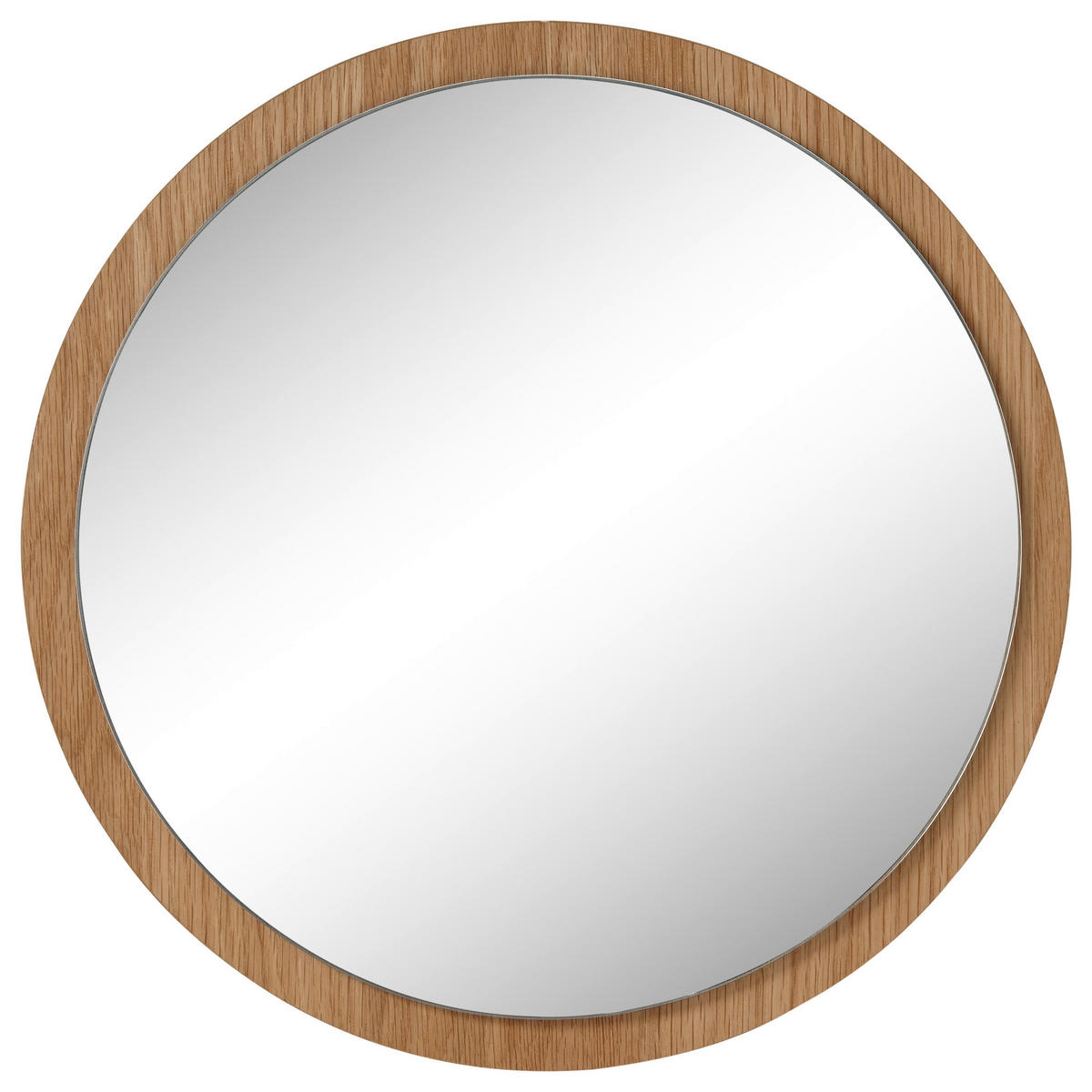 WANDSPIEGEL Eiche  - Eichefarben, Natur, Glas/Holz (40/40/2cm)
