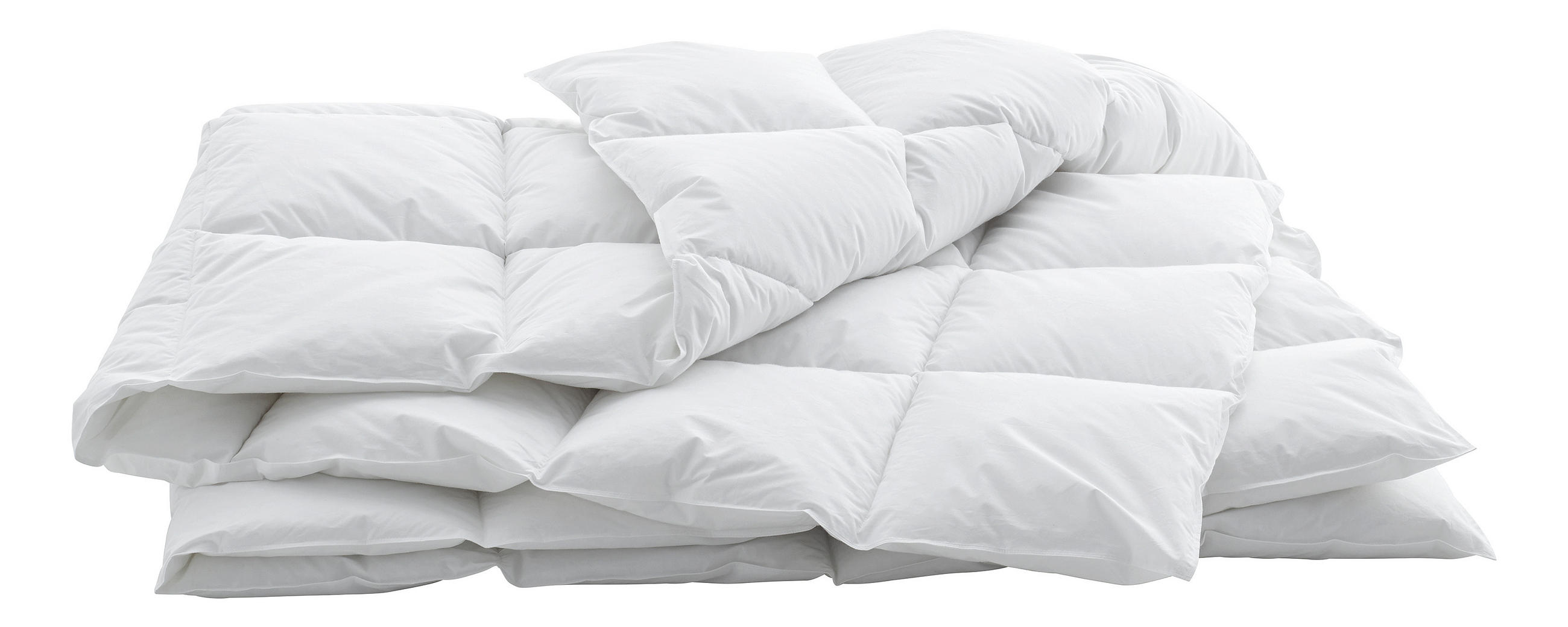 DAUNENDUVET 160/210 cm Swiss Dream  - Weiss, Basics, Textil (160/210cm) - Billerbeck