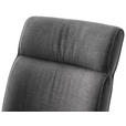 SCHWINGSTUHL  , Stoffauswahl, mit Griff  , Flachgewebe  ,  - Edelstahlfarben/Anthrazit, Design, Textil/Metall (49/99/63cm) - Novel