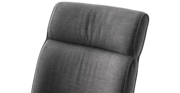 SCHWINGSTUHL  , Stoffauswahl, mit Griff  , Flachgewebe  ,  - Edelstahlfarben/Anthrazit, Design, Textil/Metall (49/99/63cm) - Novel