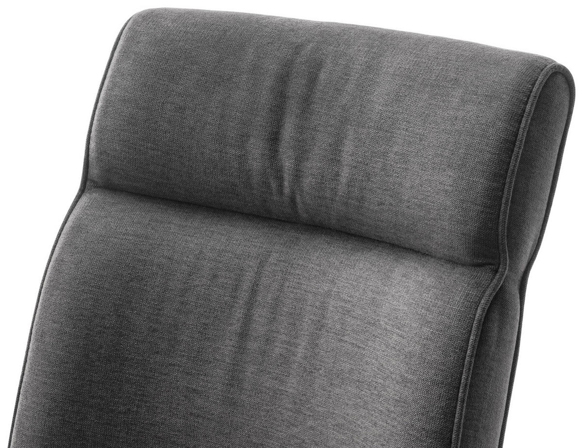 SCHWINGSTUHL  , Stoffauswahl, mit Griff  , Flachgewebe  ,  - Edelstahlfarben/Anthrazit, Design, Textil/Metall (49/99/63cm) - Novel