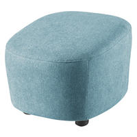 HOCKER Webstoff Hellblau  - Schwarz/Hellblau, Design, Kunststoff/Textil (54/41/57cm) - SetOne by Musterring