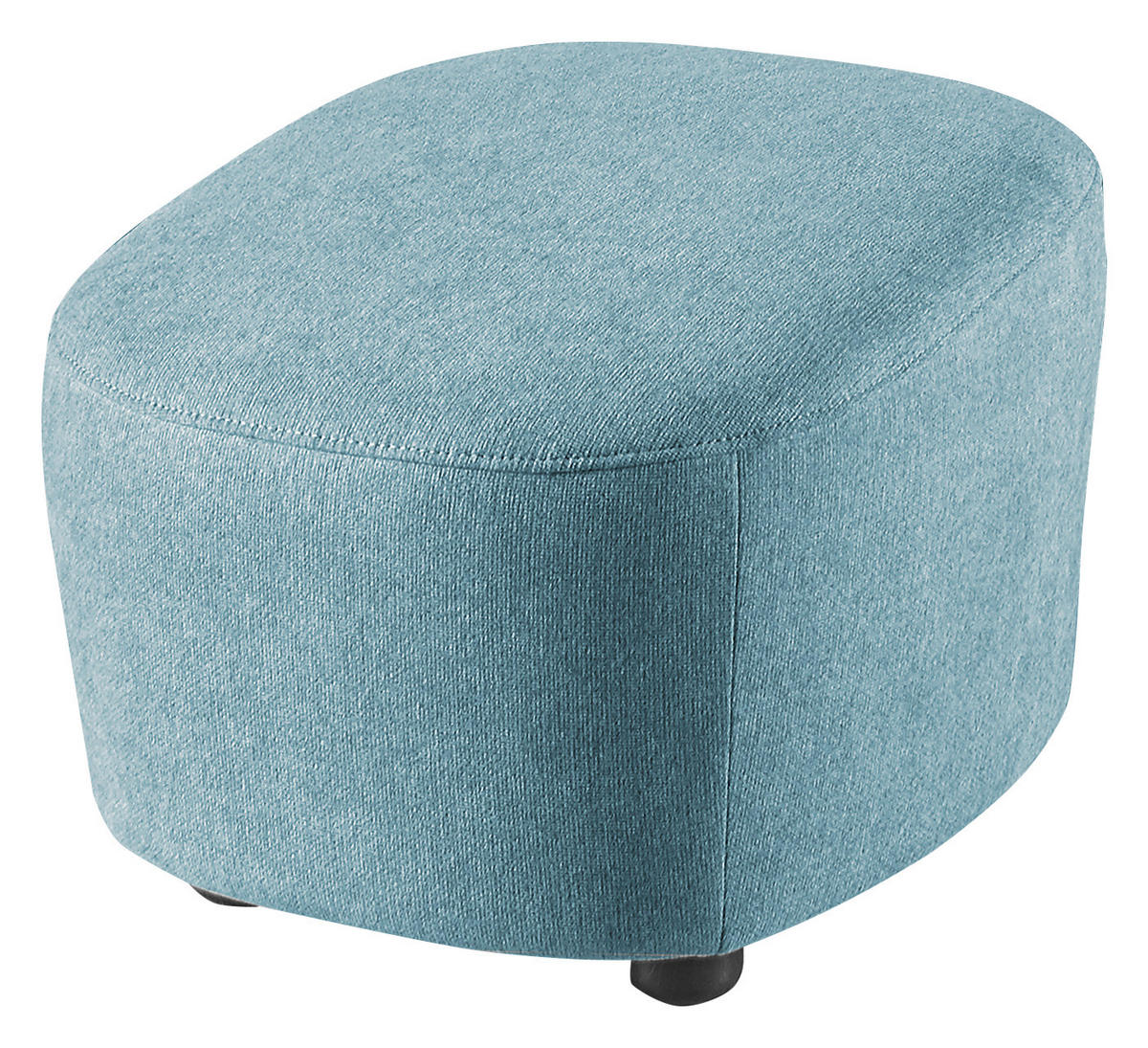 HOCKER Webstoff Hellblau  - Schwarz/Hellblau, Design, Kunststoff/Textil (54/41/57cm) - SetOne by Musterring