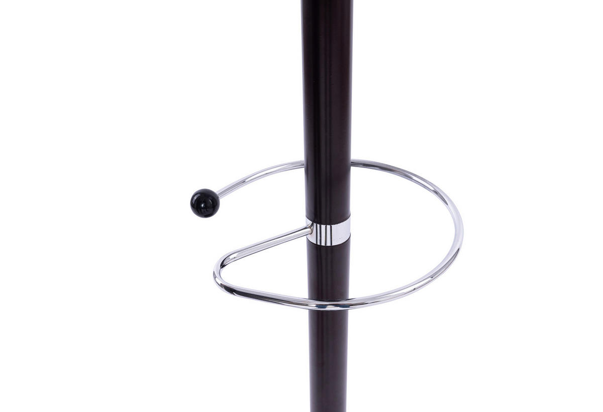 GARDEROBENSTÄNDER in Chromfarben, Dunkelbraun  37/182 cm  - Chromfarben/Dunkelbraun, Basics, Stein/Metall (37/182cm) - Globo