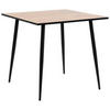 ESSTISCH in Metall, Holzwerkstoff 80/80/75 cm  - Eichefarben/Schwarz, KONVENTIONELL, Holzwerkstoff/Metall (80/80/75cm) - MID.YOU