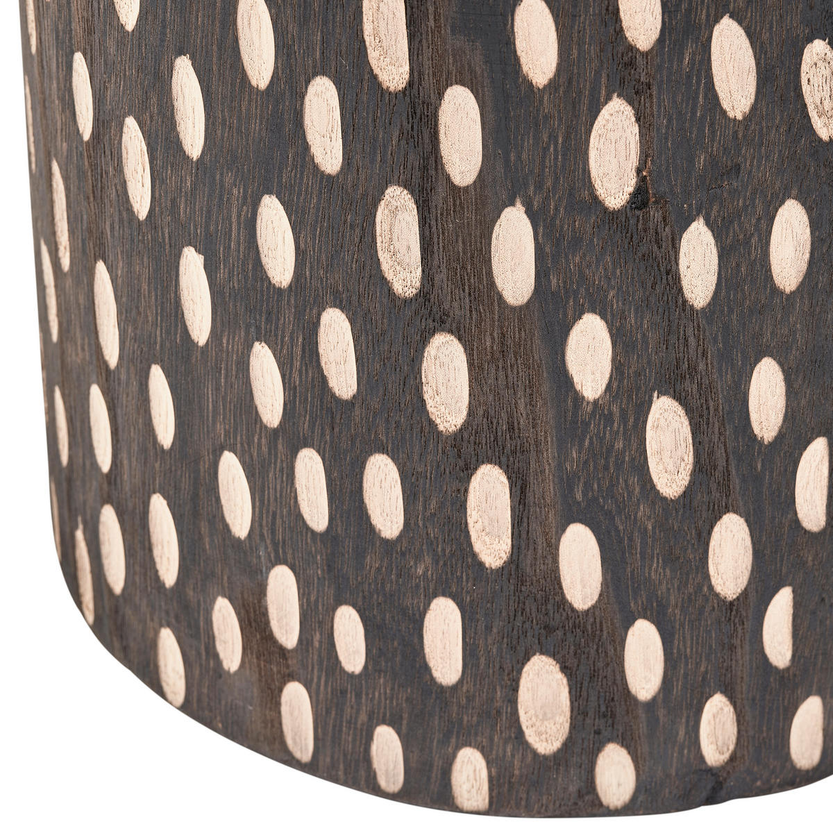HOCKER Paulownia Dunkelbraun  - Dunkelbraun, Design, Holz (30/49/30cm) - Livetastic