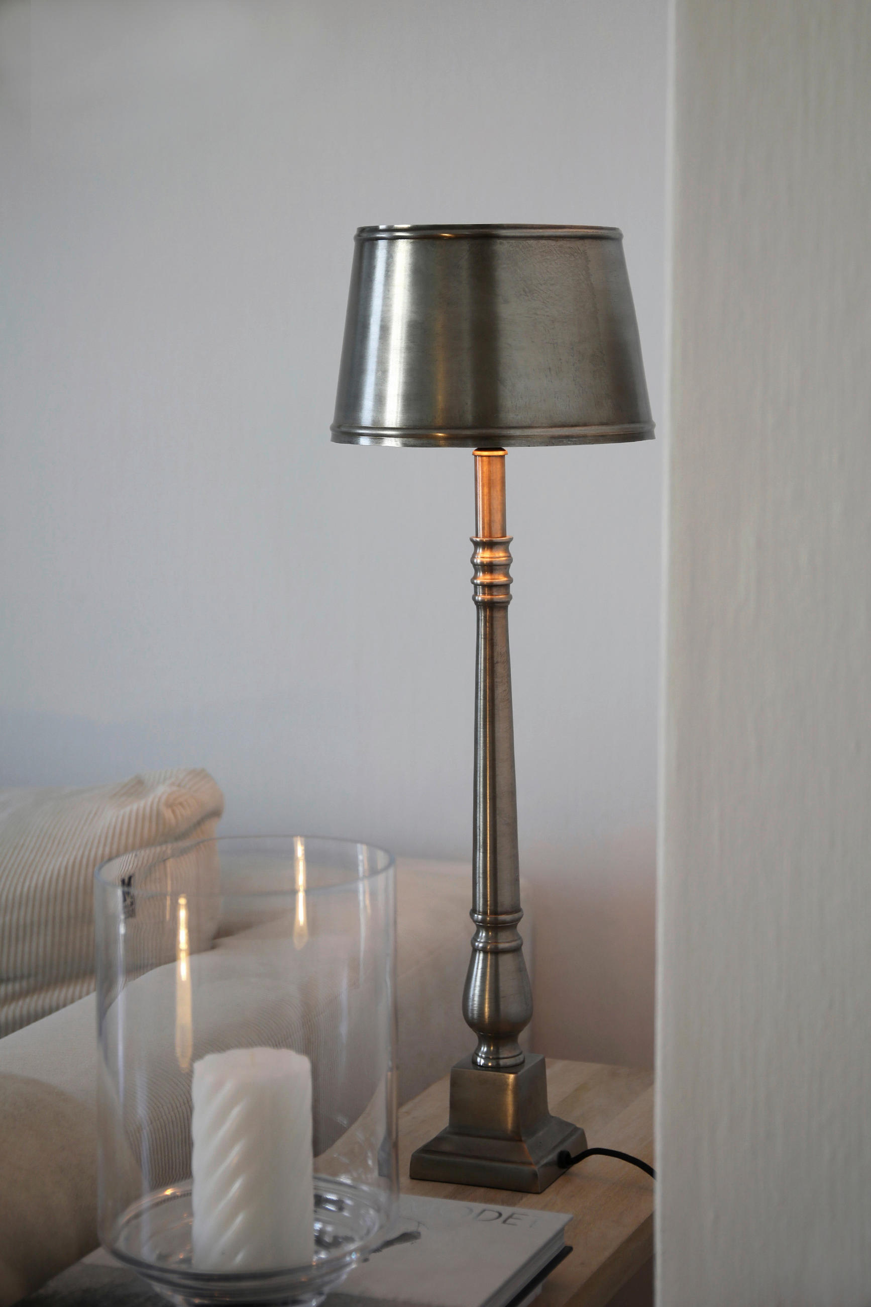 TISCHLEUCHTE METALLO 23/66/23 cm   - Silberfarben, Basics (23/66/23cm) - Markslöjd