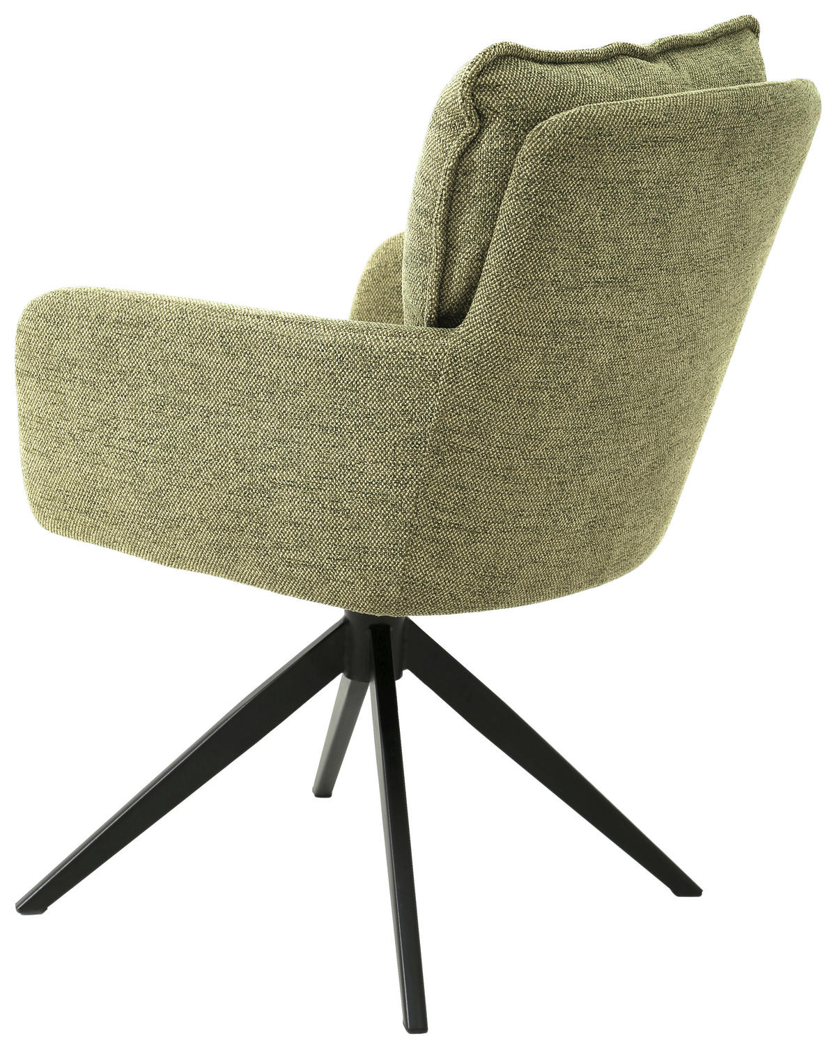 ARMLEHNSTUHL  in Eisen Leinenoptik  - Schwarz/Grün, Design, Holz/Textil (61/90/67cm) - Novel