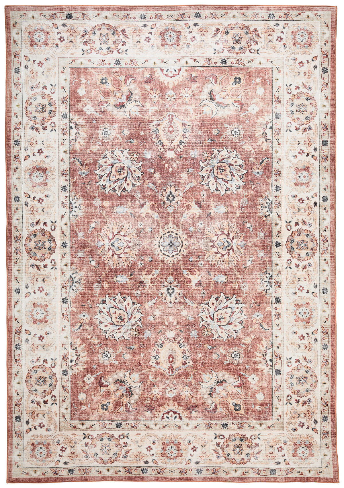 VINTAGE-TEPPICH 160/230 cm  in Terracotta  - Terracotta, Trend, Textil (160/230cm) - Novel