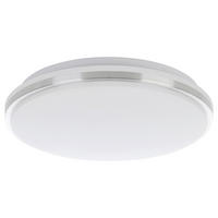 LED-WANDLEUCHTE 34/6,5 cm   - Weiß/Nickelfarben, Basics, Kunststoff/Metall (34/6,5cm) - Eglo