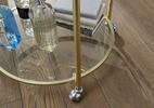 SERVIERWAGEN Goldfarben  - Goldfarben, Design, Glas/Metall (75/57/75cm) - MID.YOU