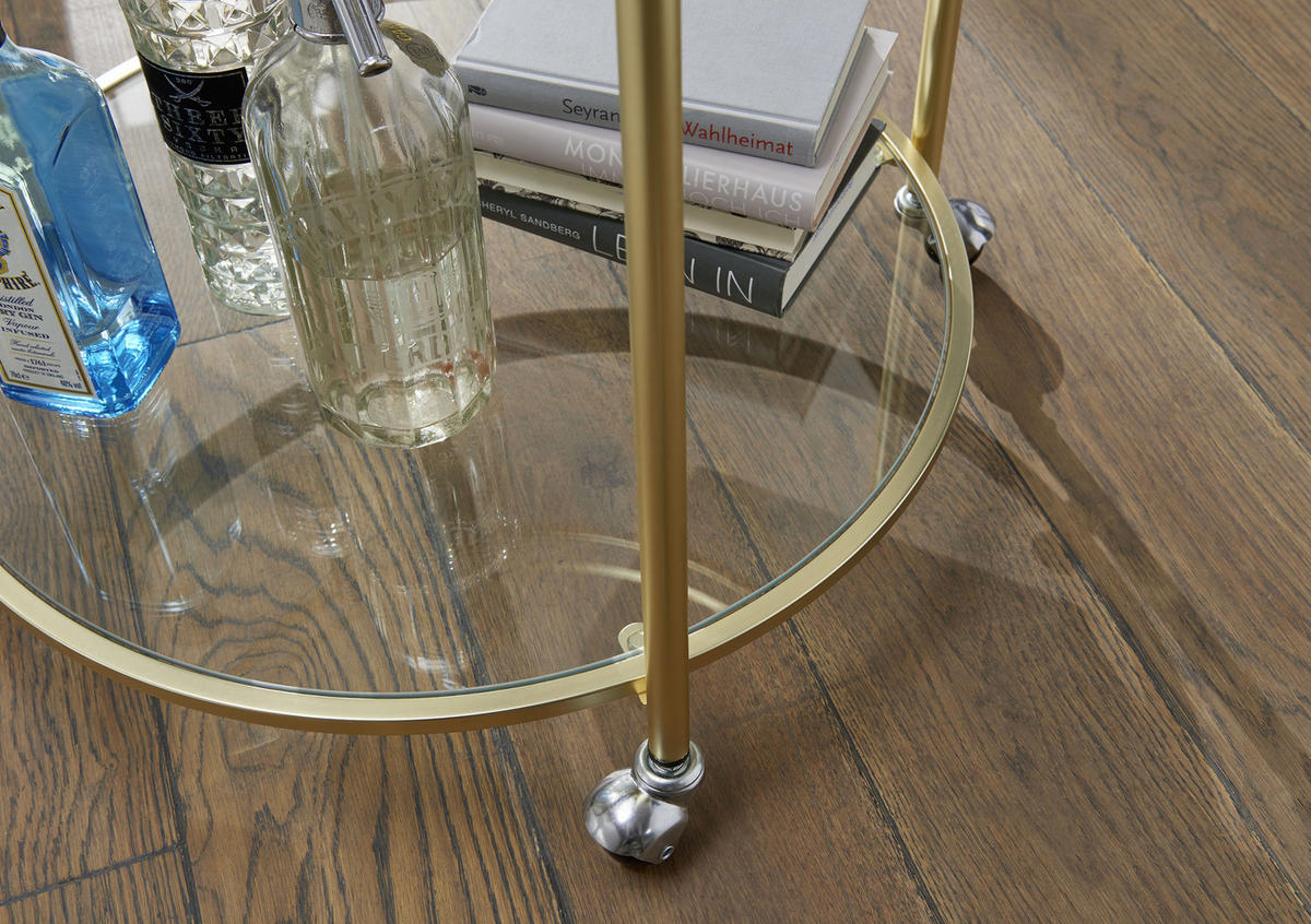 SERVERINGSVAGN i guldfärgad  - guldfärgad, Design, metall/glas (75/57/75cm) - MID.YOU