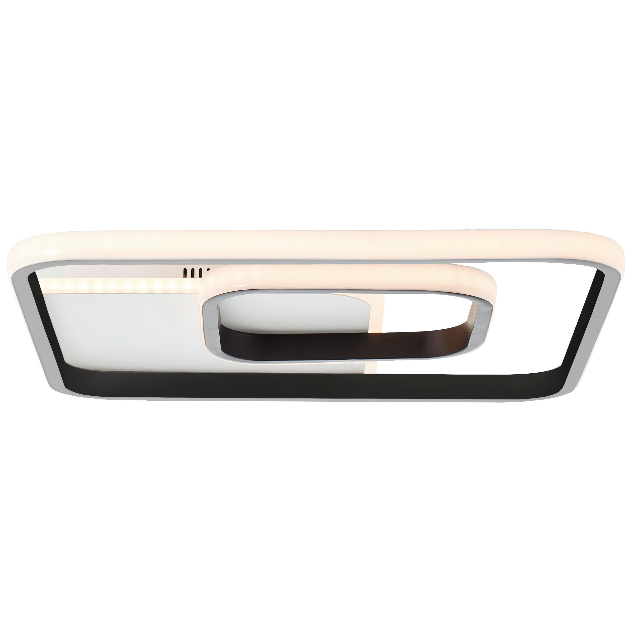 LED-DECKENLEUCHTE Merapi   - Schwarz/Weiß, Design, Kunststoff/Metall (5,6/40,4/40,4cm)