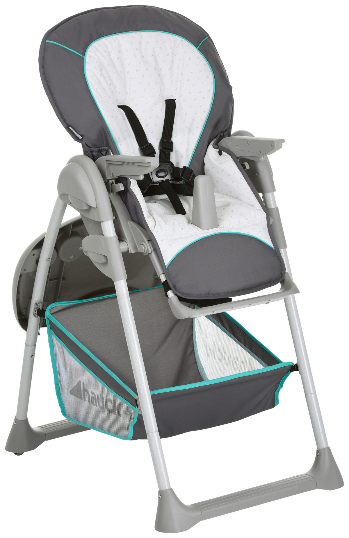 HOCHSTUHL SIT´N RELAX  - Türkis/Weiß, Basics, Metall (82/58/105cm) - Hauck