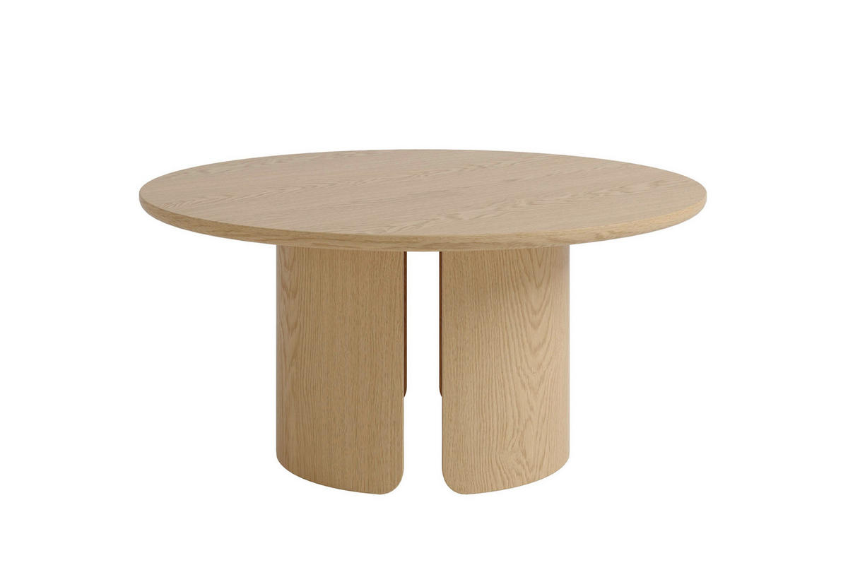 COUCHTISCH 80/80/41 cm Holzwerkstoff einfacher Aufbau, 2 in 1 Gestell  - Eiche Bianco, Modern, Holzwerkstoff (80/80/41cm) - Schöner Wohnen