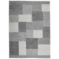 RUČNĚ TKANÝ KOBEREC, 160/230 cm, šedá, tmavě šedá - šedá/tmavě šedá, Natur, textil (160/230cm) - Linea Natura