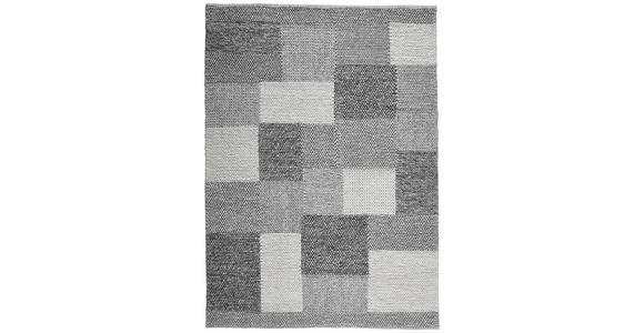HANDWEBTEPPICH 160/230 cm Nordic  - Dunkelgrau/Grau, Natur, Textil (160/230cm) - Linea Natura