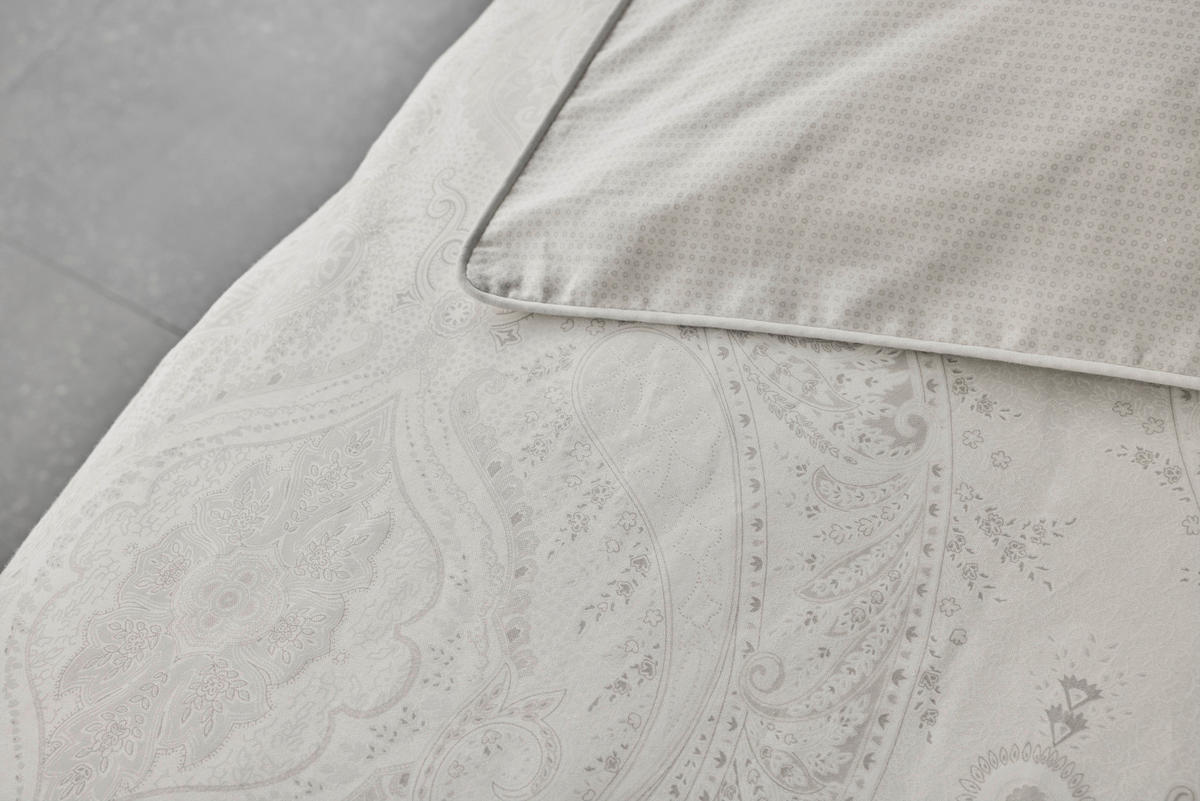 BETTWÄSCHE 2-teilig PEARL Satin 135/200 cm  - Weiß, Basics, Textil (135/200cm) - Musterring