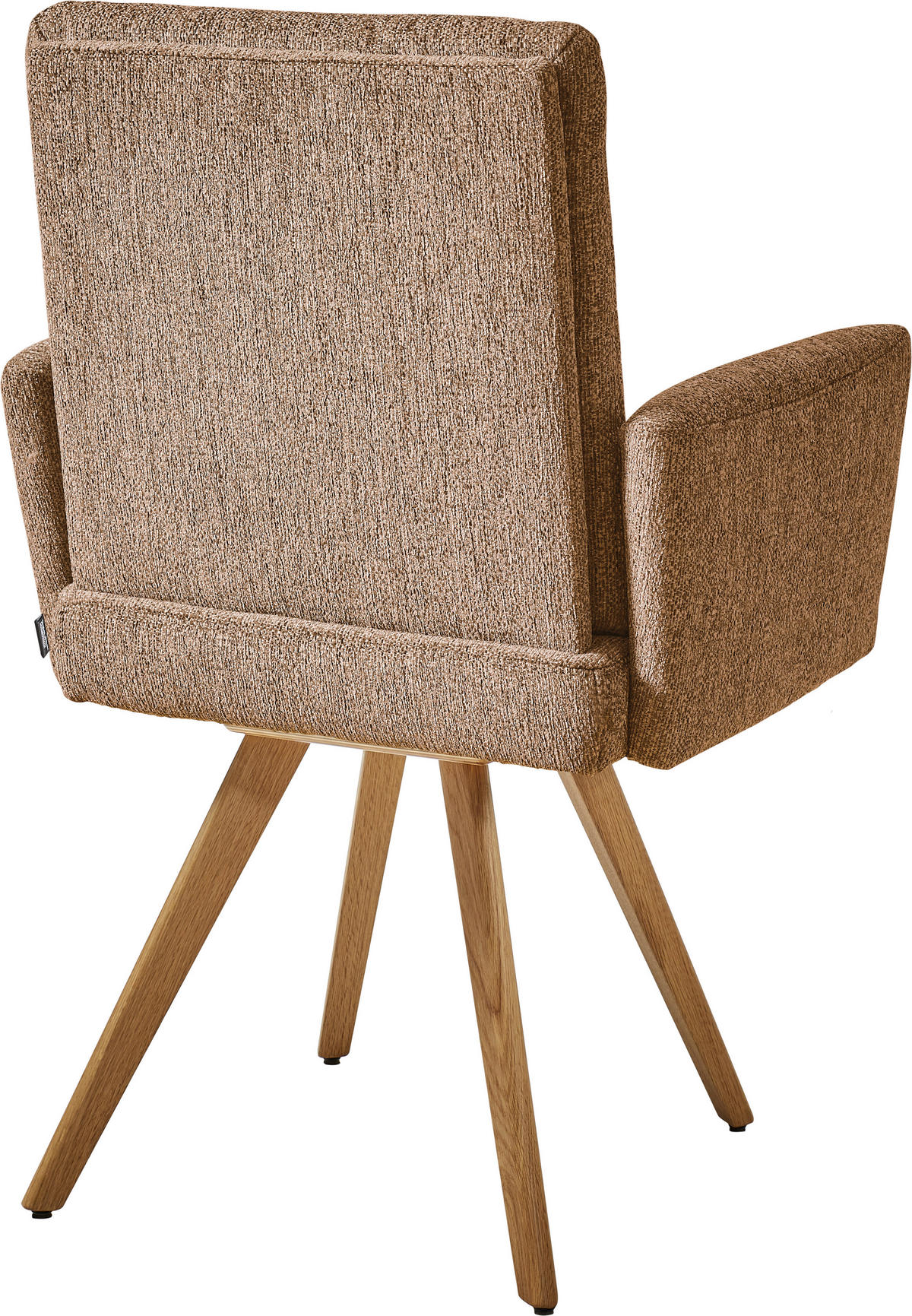 ARMLEHNSTUHL  in Flachgewebe  - Eichefarben/Orange, Design, Holz/Textil (56/92/60cm) - Dieter Knoll