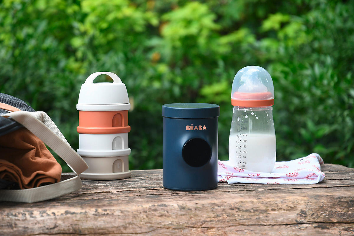 BABYKOSTWÄRMER Milk nomad  - Dunkelblau, Basics, Kunststoff/Metall (8,2/11,2/8,2cm) - Beaba