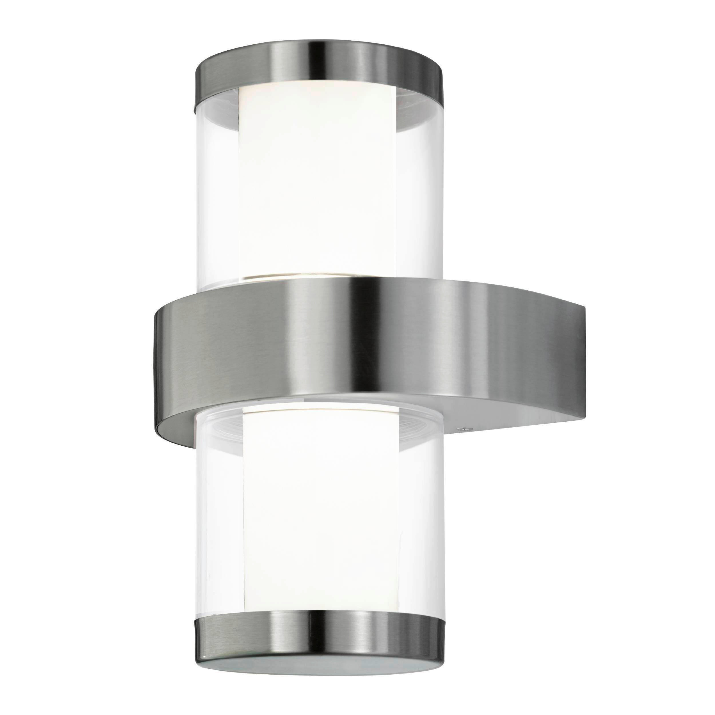 VÄGGLAMPA FÖR UTOMHUS - klar/vit, Klassisk, metall/plast (20/35/13,5cm) - Eglo