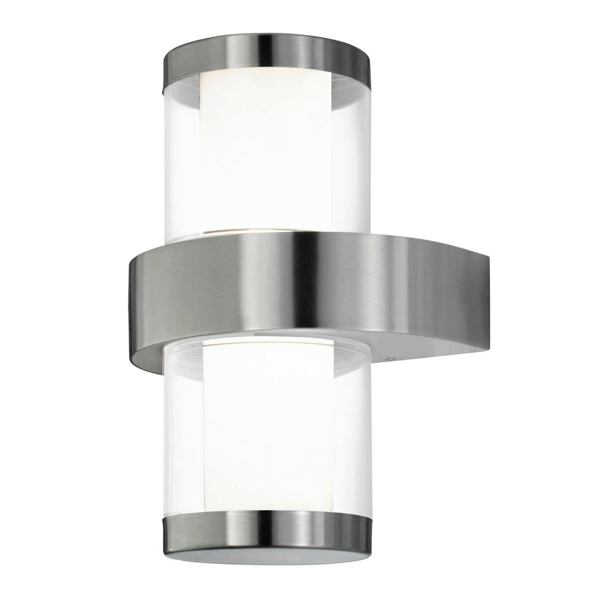 VÄGGLAMPA FÖR UTOMHUS - klar/vit, Klassisk, metall/plast (20/35/13,5cm) - Eglo