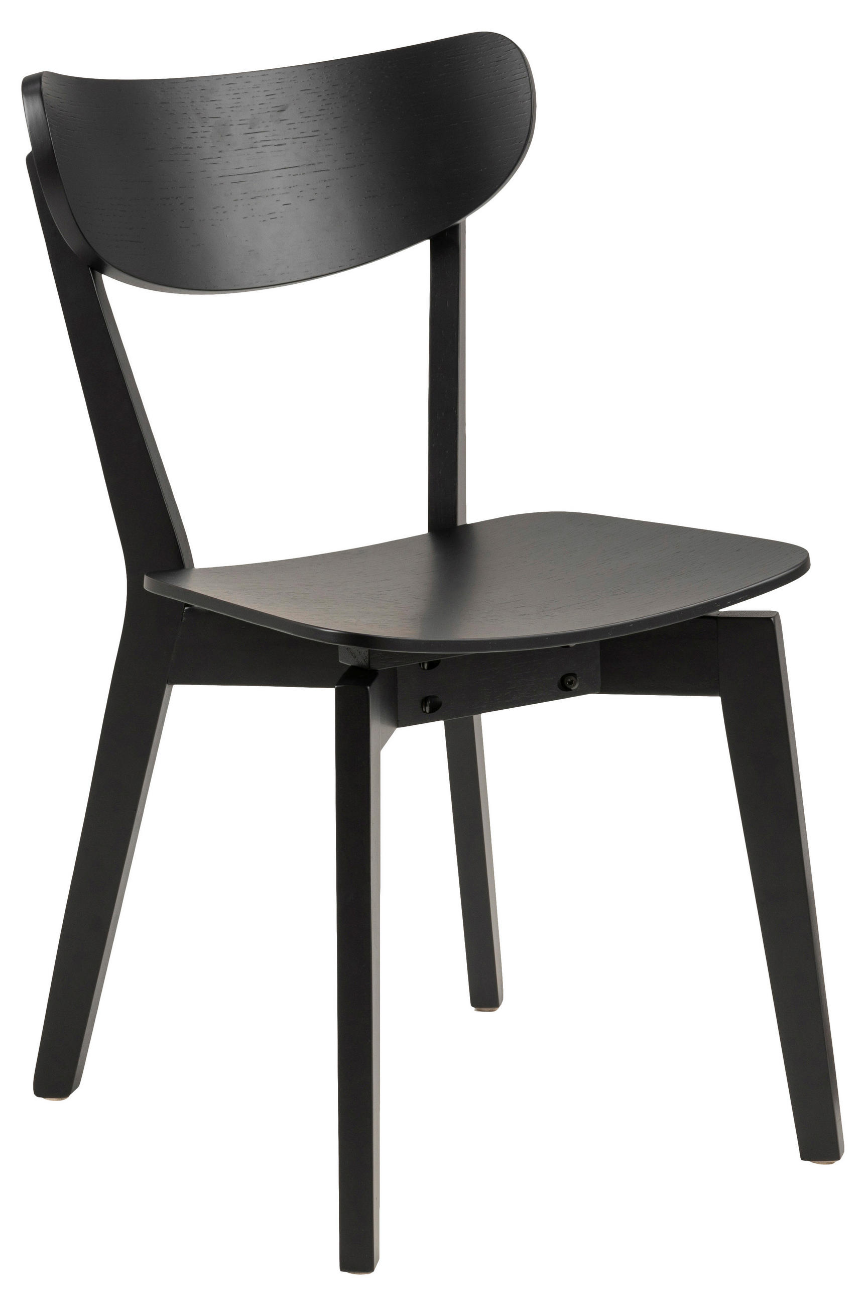 STUHL in Holz Schwarz  - Schwarz, MODERN, Holz (45/78/55cm) - MID.YOU