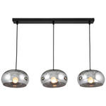 HÄNGELEUCHTE 68/20/120 cm  - Schwarz, Trend, Glas/Metall (68/20/120cm) - Novel