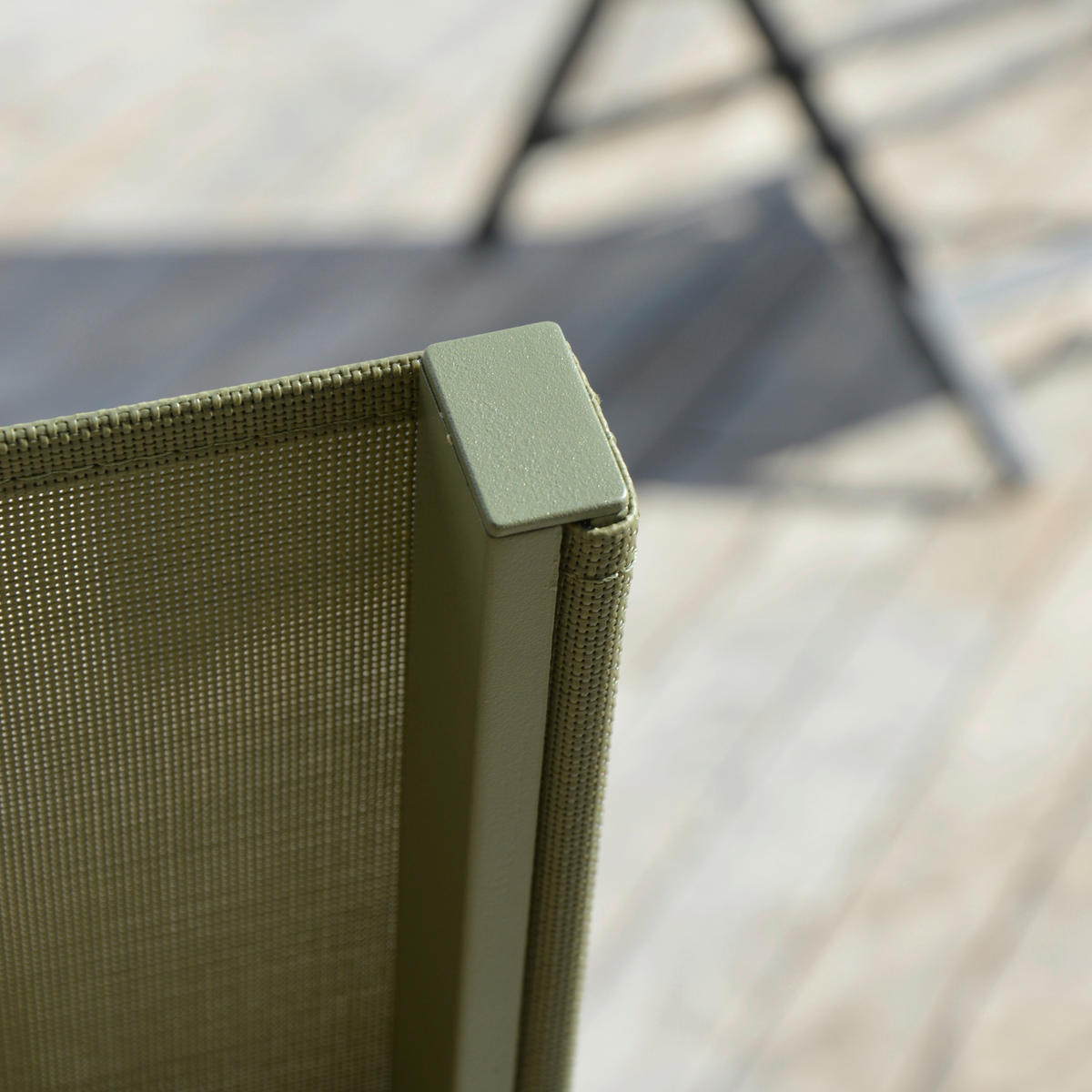 KLAPPSESSEL Netzbespannung Grün  - Grün, Design, Textil/Metall (80/70/88cm) - Ambia Garden