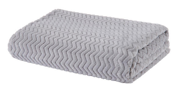 Kuscheldecke Talisha - Silberfarben, MODERN, Textil (130/170cm) - Luca Bessoni