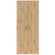 MEHRZWECKSCHRANK 80/195/40 cm  - Anthrazit/Schwarz, MODERN, Holzwerkstoff/Kunststoff (80/195/40cm) - Carryhome