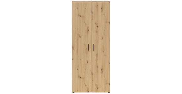 MEHRZWECKSCHRANK 80/195/40 cm  - Anthrazit/Schwarz, MODERN, Holzwerkstoff/Kunststoff (80/195/40cm) - Carryhome