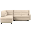 ECKSOFA in Chenille Creme  208/226 cm  - Creme/Schwarz, KONVENTIONELL, Textil (208/226cm) - Sedda