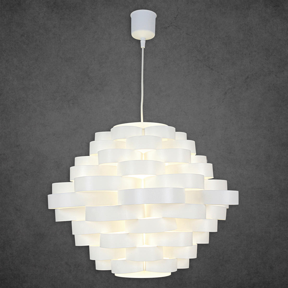 HÄNGELEUCHTE 55/120 cm  - Weiß, Design, Kunststoff (55/120cm) - Näve