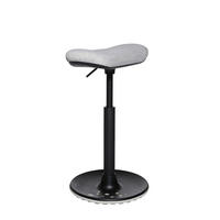 BÜROHOCKER 45/57-77/35 cm  - Schwarz/Grau, KONVENTIONELL, Kunststoff/Textil (45/57-77/35cm)